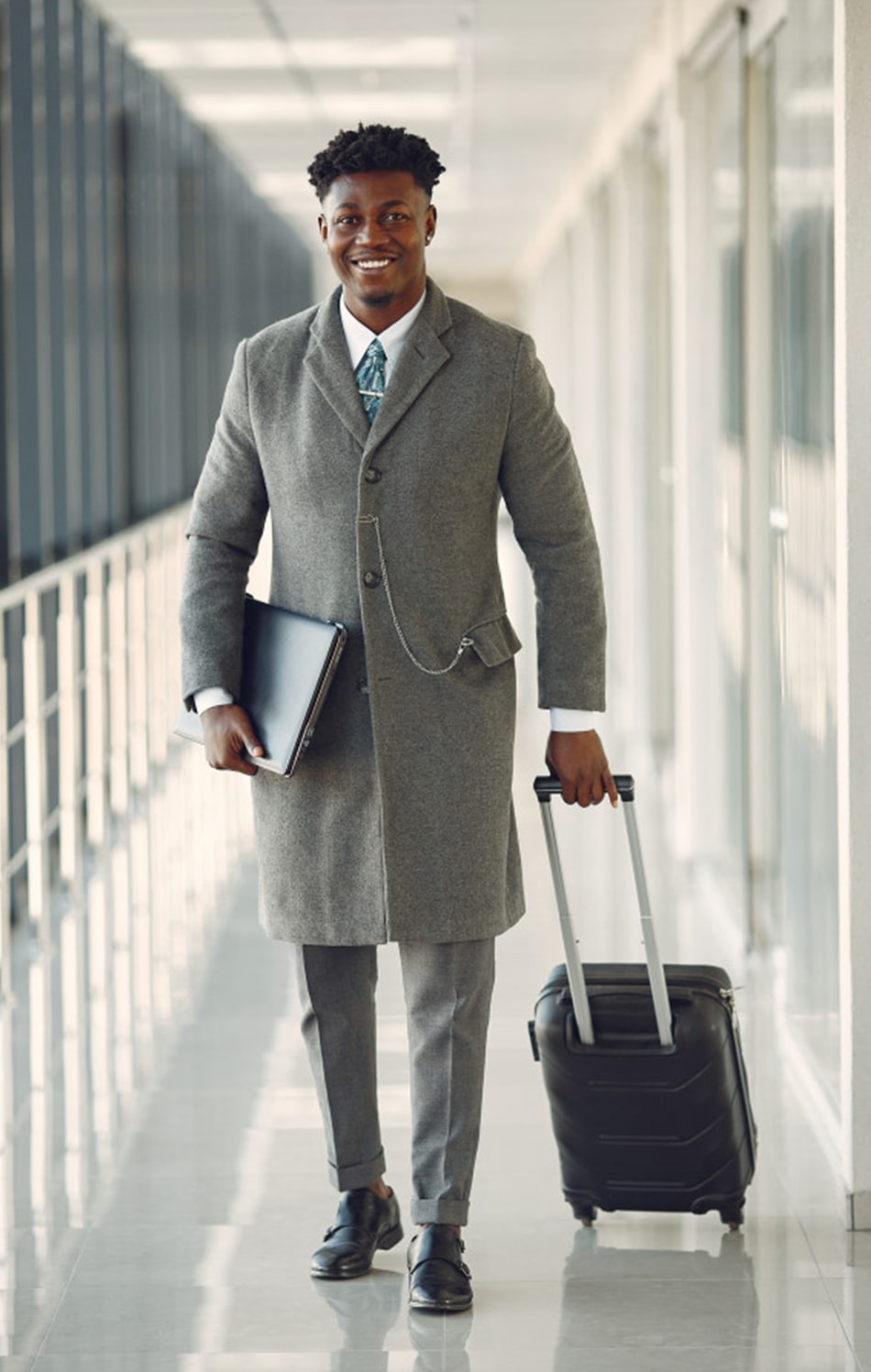 Business man with a luggage